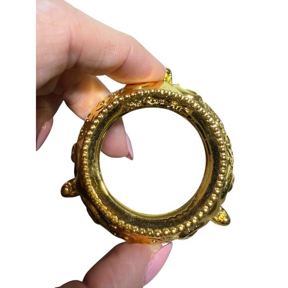 Ne Qwa Art Reverse Handpainted Blown Glass Ornament Jesus Mary Joseph Holy Night - Picture 7 of 16